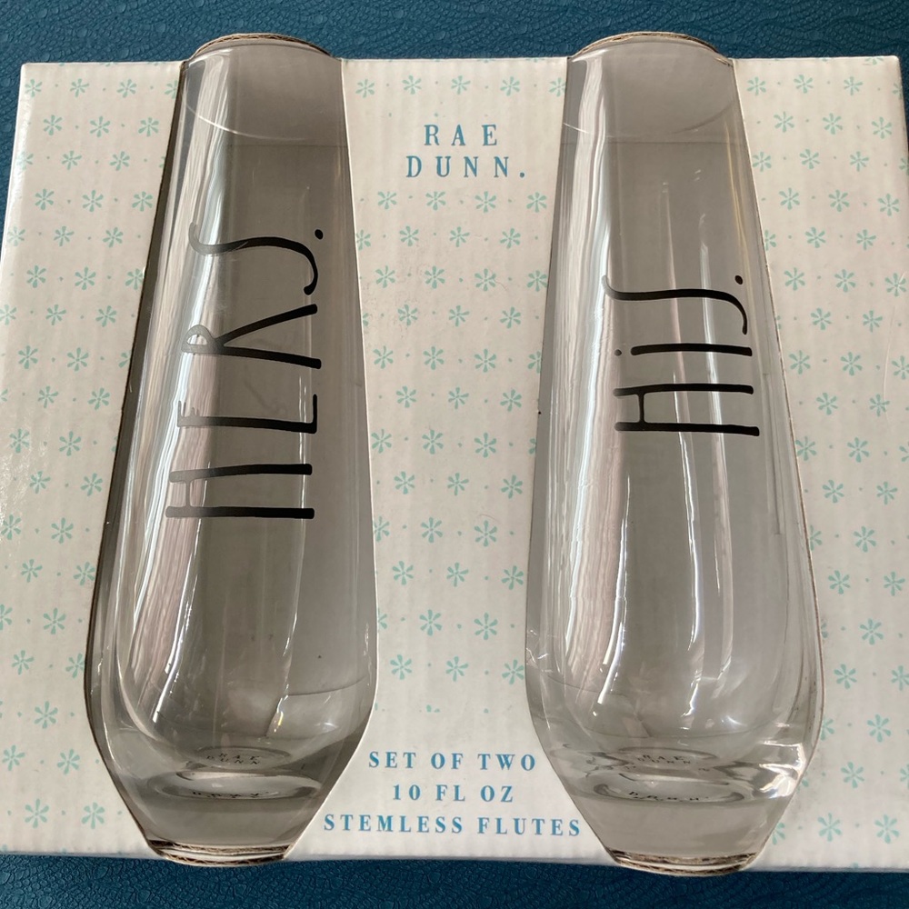 Rae Dunn Stemless Flutes